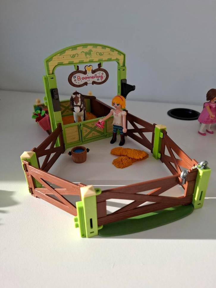 Playmobil Spirit Abigail & Boomerang met paardenbox, Kinderen en Baby's, Speelgoed | Playmobil, Zo goed als nieuw, Complete set