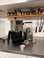 Gaggia Classic & Demoka Minimoka koffiemolen, Witgoed en Apparatuur, Koffiezetapparaten, Gebruikt, Espresso apparaat, Gemalen koffie