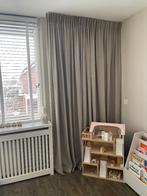 Echt linnen gordijnen, Huis en Inrichting, 200 cm of meer, Grijs, Nieuw, Ophalen of Verzenden