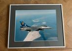 Ingelijste F-16 Foto - Waddeneilanden, Antiek en Kunst, Ophalen of Verzenden