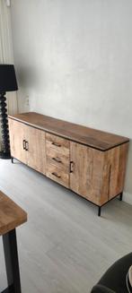 Dressoir mangohout, Huis en Inrichting, Kasten | Dressoirs, Ophalen, Zo goed als nieuw, 25 tot 50 cm, 150 tot 200 cm