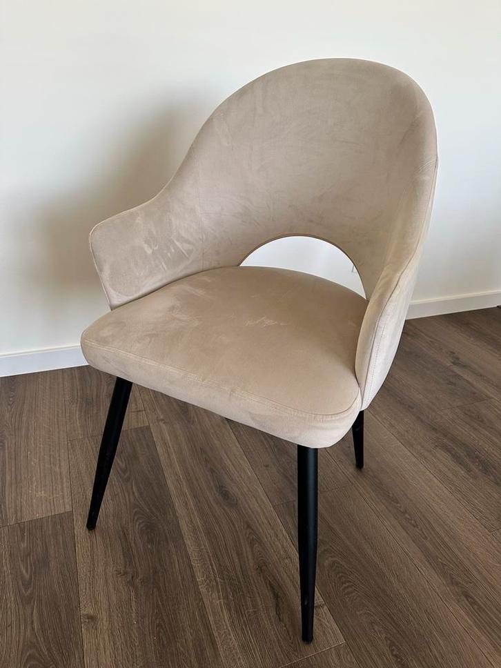 2x Eetstoel Tory - Stijlvolle Stoelen, Huis en Inrichting, Stoelen, Zo goed als nieuw, Twee, Stof, Overige kleuren, Ophalen of Verzenden