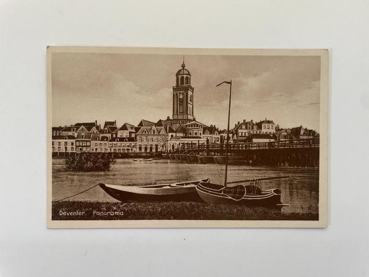 D786 Oude ansichtkaart Deventer : Panorama, Verzamelen, Ansichtkaarten | Nederland, Ongelopen, Overijssel, Voor 1920, Ophalen of Verzenden