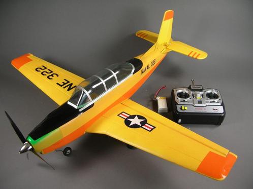 Snelle RC T-34 Mentorn Brushless 4 Kanaal - SW 880mm - 450g, Hobby en Vrije tijd, Modelbouw | Radiografisch | Vliegtuigen, Nieuw