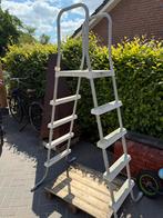 Zwembad trap 140cm, Tuin en Terras, Ophalen, Gebruikt, Ladder