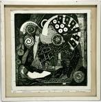 134. Ets, Joop Steenbergen – abstracte compositie, 1974