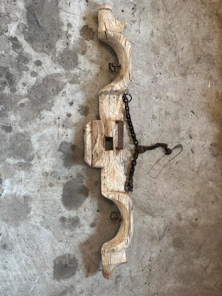 Antiek Ossenjuk met Ketting, Antiek en Kunst, Antiek | Gereedschap en Instrumenten, Ophalen of Verzenden