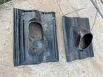 2 dakdoorvoer pan, Ophalen, Kunststof, Gebruikt, Zwart