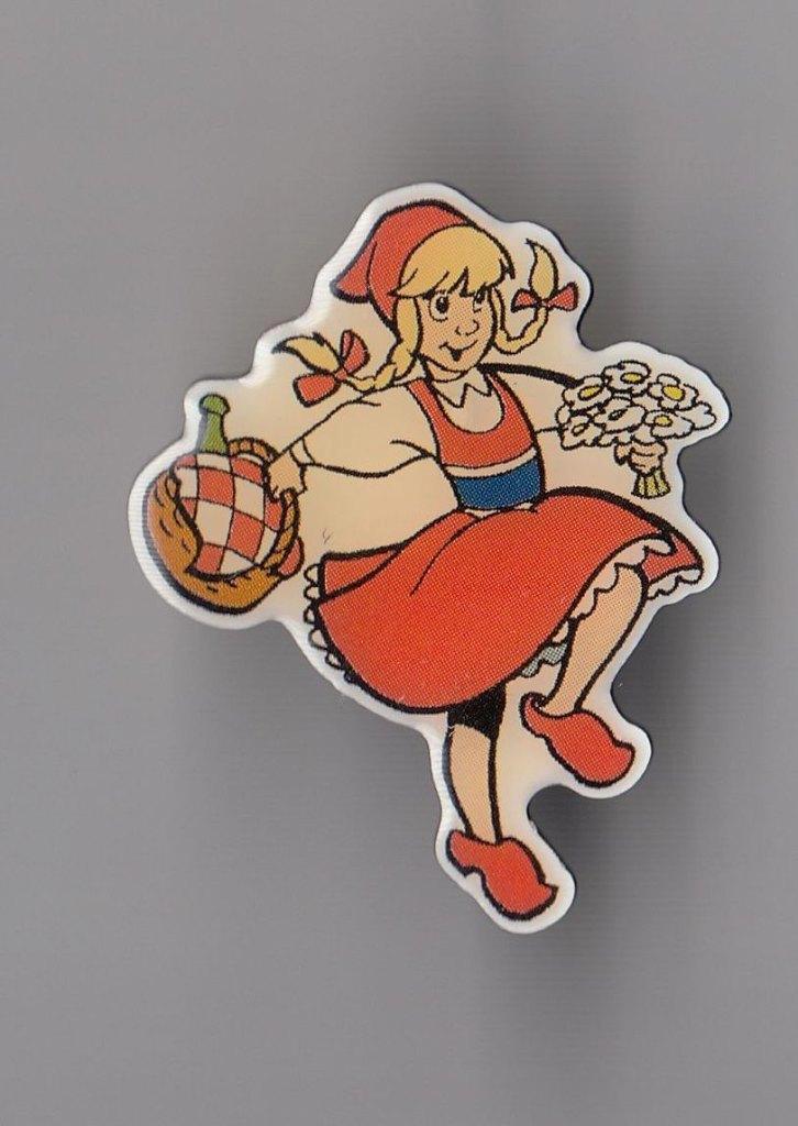 De Efteling Sprookjesbos Rood Kapje pin, Verzamelen, Speldjes, Pins en Buttons, Gebruikt, Speldje of Pin, Overige onderwerpen