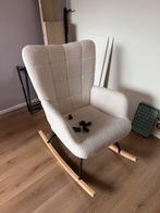 Witte Teddy Schommelstoel - Comfortabel en Stijlvol, 75 tot 100 cm, Ophalen of Verzenden, Zo goed als nieuw, Stof