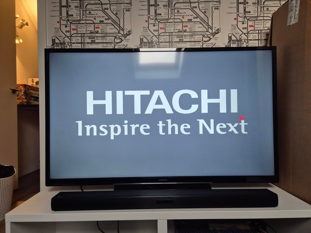 Hitachi 49 inch 4K TV, Audio, Tv en Foto, Televisies, Ophalen, LED, 50 Hz, Zo goed als nieuw