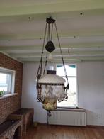 Antieke petroleum hanglamp, Ophalen, Gebruikt, Antiek