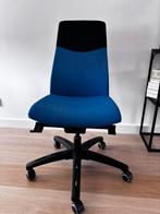 Zwarte - Blauwe Volmar Bureaustoel (ikea), Huis en Inrichting, Bureaustoelen, Ophalen, Gebruikt, Blauw, Bureaustoel