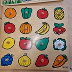 Rolf insteek puzzel fruit en groente basisschool puzzels, 10 tot 50 stukjes, Van hout, Gebruikt, Ophalen of Verzenden