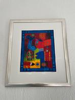 Zeefdruk Clemens Briels ingelijst met museumglas 70x80cm, Ophalen