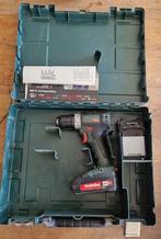Metabo BS 18 L BL Accuboormachine | 2x 2.0Ah + Oplader, Gebruikt, Variabele snelheid, Ophalen of Verzenden, Boor- en Schroefmachine