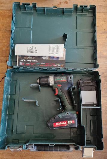 Metabo BS 18 L BL Accuboormachine | 2x 2.0Ah + Oplader beschikbaar voor biedingen