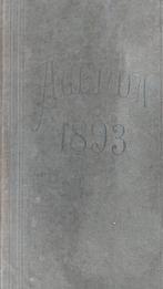 Antieke handgeschreven Franse agenda uit 1893, Ophalen of Verzenden