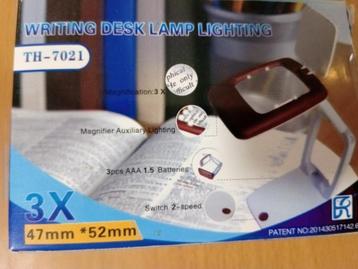 loeplamp met licht , 47mm 52mm, 5 led light nieuw in doosje. beschikbaar voor biedingen