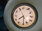 Klok met vogel afbeeldingen en vogelgeluiden., Huis en Inrichting, Woonaccessoires | Klokken, Ophalen of Verzenden, Zo goed als nieuw