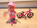 Evi Love Fiets plezier, Kinderen en Baby's, Speelgoed | Poppen, Ophalen of Verzenden, Zo goed als nieuw, Barbie