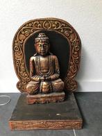 Houtsnijwerk boeddha in altaar handwerk, Nieuw, Ophalen of Verzenden