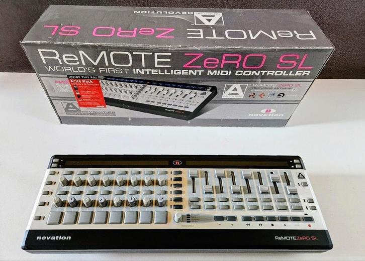 Zgan in doos: Novation Zero SL Remote | Ableton controller, Muziek en Instrumenten, Midi-apparatuur, Zo goed als nieuw, Ophalen of Verzenden