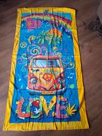 Vrolijke hippie handdoek, Ophalen of Verzenden, Zo goed als nieuw, Geel, Handdoek