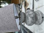 Betonnen lamp met werk, Huis en Inrichting, Lampen | Tafellampen, Ophalen of Verzenden, Gebruikt, Minder dan 50 cm