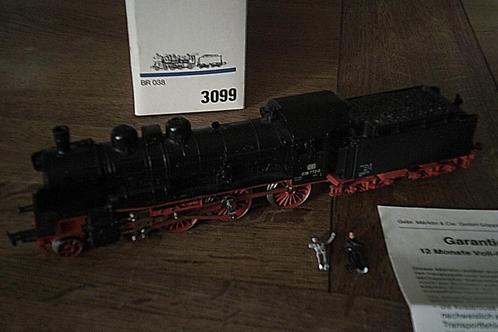 Marklin HO Stoomlocomotief BR038 met tender nr. 3099 met ovp, Hobby en Vrije tijd, Modeltreinen | H0, Gebruikt, Locomotief, Wisselstroom