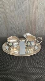 3 delig verzilverd roomstel., Antiek en Kunst, Antiek | Goud en Zilver, Ophalen of Verzenden