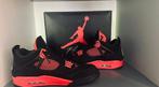 Nike Air Jordan 4 Retro Red Thunder - Maat 46, Zwart, Ophalen of Verzenden, Nike Air Jordan, Sneakers of Gympen
