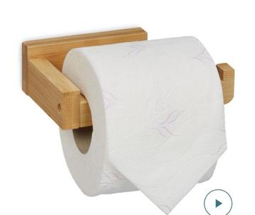 Houten Toiletrolhouder - Nieuw beschikbaar voor biedingen
