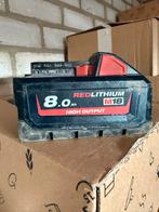 Milwaukee M18 8.0Ah Accu, Ophalen of Verzenden, Gebruikt