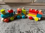 Leuke gekleurde houten locomotief, Ophalen of Verzenden, Overige typen