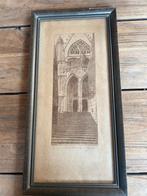 Lijntekening van portaal H Stevenskerk Nijmegen, Antiek en Kunst, Ophalen of Verzenden