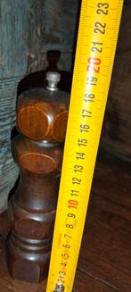 Kruidenmolen peper zout molen hout brocante, Gebruikt, ., Ophalen of Verzenden, .