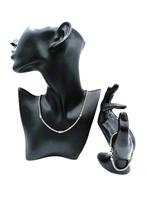 Zilveren ketting + armband, slangenmotief