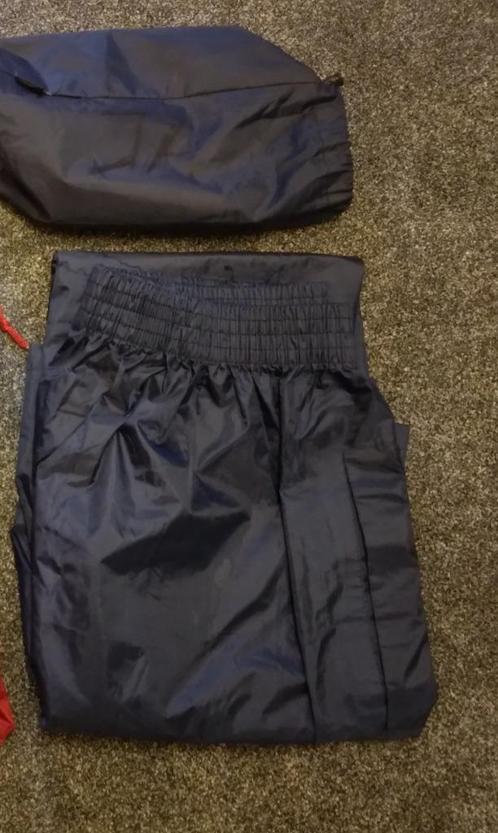 Blauwe regenbroek maat S/M * lengte 115 cm. NIEUW, Caravans en Kamperen, Regenkleding, Nieuw, Regenbroek, Dames, Heren, Kinderen