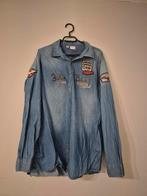 John Baner overhemd denim ml, Blauw, John baner, Ophalen of Verzenden, Zo goed als nieuw