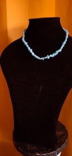 Aquamarijn Splitketting, Blauw, Nieuw, Ophalen of Verzenden, Steen of Mineraal