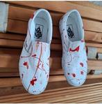 Vans Halloween customized maat 37, Ophalen, Wit, Nieuw, Sneakers of Gympen