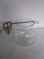 Vissenkom geschulpte rand met vis netje, Dieren en Toebehoren, Vissen | Aquaria en Toebehoren, Ophalen of Verzenden, Zo goed als nieuw