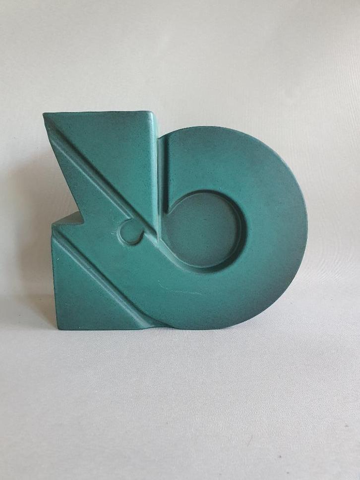 vaas cor unum design, Huis en Inrichting, Woonaccessoires | Vazen, Zo goed als nieuw, Groen, Minder dan 50 cm, Glas, Ophalen of Verzenden