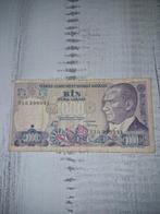 Turkije 1000 Lira 1986-1988 Biljet, Postzegels en Munten, Bankbiljetten | Europa | Niet-Eurobiljetten, Ophalen of Verzenden, Overige landen