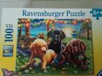 Ravensbuger puzzel 100xxl hondjes, Ophalen of Verzenden, Meer dan 50 stukjes, Zo goed als nieuw, 6 jaar of ouder