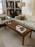 Vintage Teak Salontafel met Dubbelzijdig Blad, Huis en Inrichting, Ophalen, Gebruikt, 100 tot 150 cm, Teakhout
