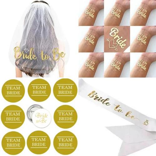 Originele vrijgezellenfeest sets, Hobby en Vrije tijd, Feestartikelen, Nieuw, Versiering, Geboorte of Huwelijk, Ophalen of Verzenden