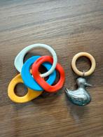Vintage rammelaars verzilverd eendje, Antiek en Kunst, Ophalen