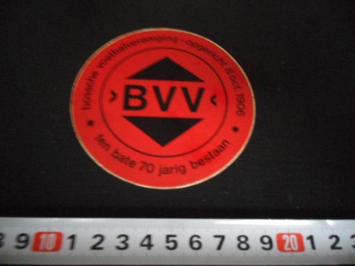 sticker BVV bossche voetbal vereniging ten bate 70 jaar 1976, Verzamelen, Stickers, Zo goed als nieuw, Ophalen